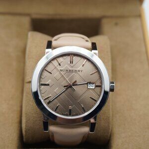 Brand New Burberry 9014 Rose Gold Leather Strap  38MM